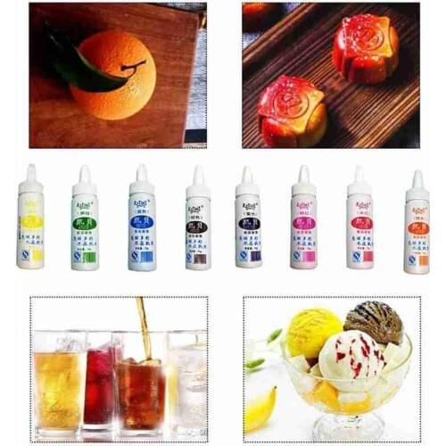 8 Flavors/set New Food Coloring Fruit Powder Cake Fondant Cake Dessert Macaron Tools Color Soap Decoration Decal Baking L5G0