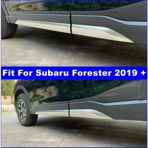 Accessories Exterior Refit Kit Door Side Body Molding Rubbing Decoration Strip Cover Trim Fit For Subaru Forester 2019 2020 2021