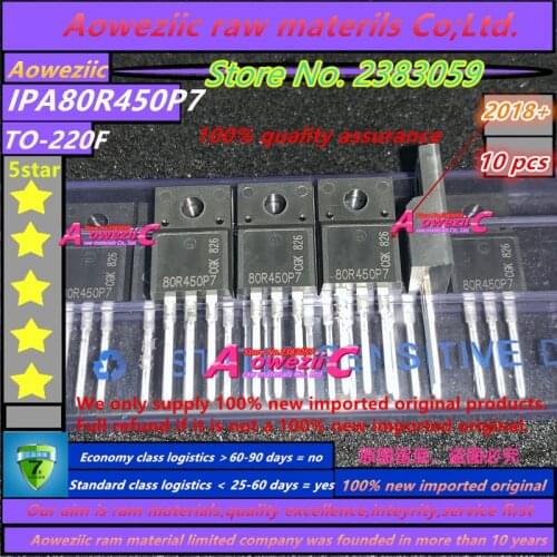Aoweziic 100% new imported original 80R450P7 IPP80R450P7 TO-220 IPA80R450P7 TO-220F IPD80R450P7 TO-252 MOS field effect transis