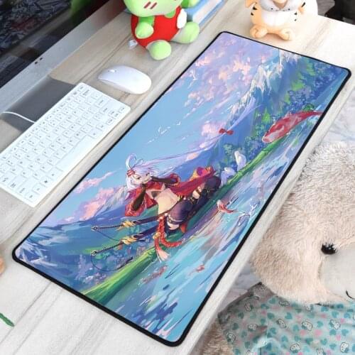 Mairuige so cute anime girls manga cartoon comic creative large xxl table mouse pad locked edge big mousepad for computer gamer