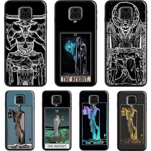 The Hermit Tarot Card Witchcraft For Xiaomi Redmi Note 10 7 8 9 Pro Note 8T 9S Soft Case For Redmi 9T 9A 9C K40 Pro Cover