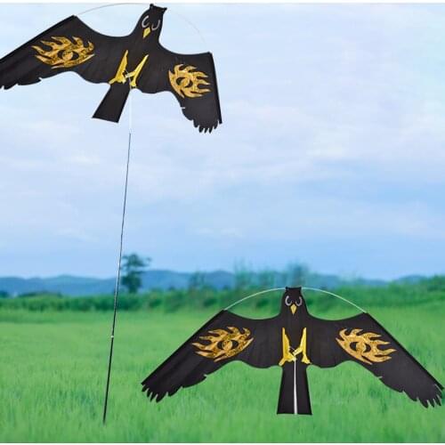 Emulation Flying Eagle Kite Bird Scarer Hanging Hawk Flying Bird Scarer Portable Flying Bird Kite For Garden Yard Farm