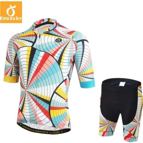Emonder Pro team Custom Cycling Jersey And BIB Shorts Summer Set Top quality fabric Set Ciclismo clothing manufact Free shipping