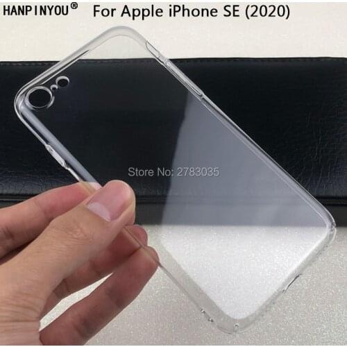 For Apple iPhone SE (2020) 4.7" Glossy Snap Phone Case Crystal Invisible Hard PC Full Cover Clear Camera Protect Back Shell