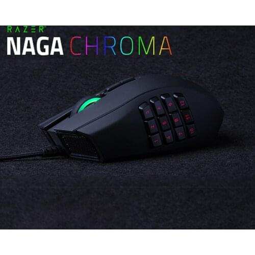 R.azer Naga Trinity Gaming Mouse: 16,000 DPI Optical Sensor - Chroma RGB Lighting