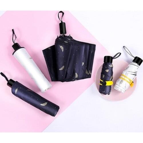 Pocket Mini Umbrella Rain Women Folding Parasol Clear Umbrella Men Gifts Corporate Cute Japanese Guarda Chuva Usefull UV Art 717