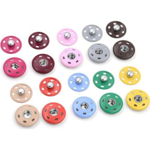 Colorful snap button invisible dark buckle shirt button coat sweater metal buckle buttons
