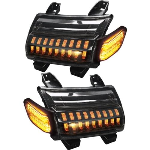 For Jeep JL Offroad wrangler Rubicon Sahara 2018-2020 DOT LED SMD Turn Signal Daytime Running Light Smoke Led Fender Flare Light