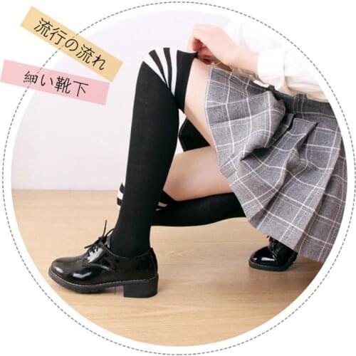 Cotton Cartoon Stockings Spring Short Skirt Cute Cat Student Kid Girl Princess In Knee Leggings Leggings All-match Basic Cloth