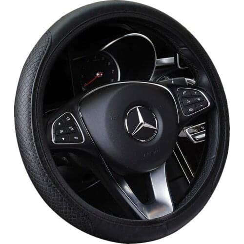 Easy Install Car Steering Wheel Cover For BMW For CRV Interior Accessories Pu Leather Steering Wheel Covers US3 X25