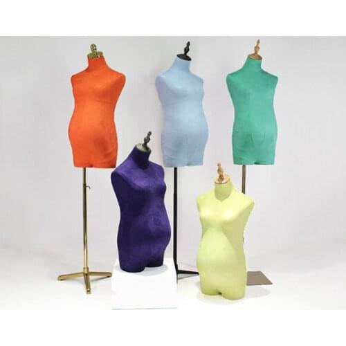 Pregnant Women and Babies Model Shooting Window Display Big Belly Half Body Mother and Baby Underwear Mannequin