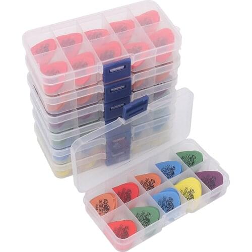 50Pcs Acoustic Electric Guitar Picks Dunlop Plectrum For Bass Guitar Accessories With Box 6 Thickness 0.5mm-1.14mm