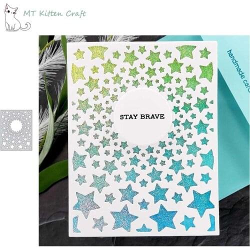 MT Craft Star Rectangle Frame Metal Cutting Dies Stencils Scrapbook Photo Album Decorative Embossing Paper Card Crafts Die Cut