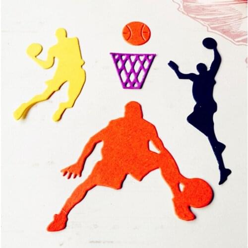 SCD739 Ball Team Metal Cutting Dies For Scrapbooking Stencils DIY Album Cards Decoration Embossing Folder Craft Die Cuts New