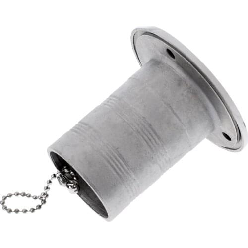 Deck Filler Screw Cap Waste Removal Port For 50mm Boat Fuel Petrol Water Gas