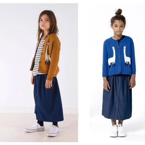 Family Matching Clothes Sweaters Mother And Daughter Clothes Girl Alpaca Cardigan Sweater Matching Mother Kids Fashion Clothes