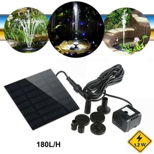Outdoor Solar Powered Fountain Pool Lake Pond Mini Water Fountain Pump Aquarium Garden Gardening Decoration Supplies