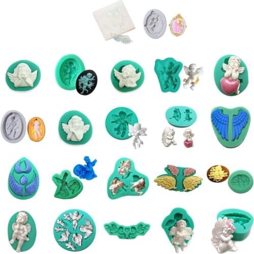 Angel Baby Shape Fondant Moulds Silicone Cake Decoration Gadgets Chocolate Candy