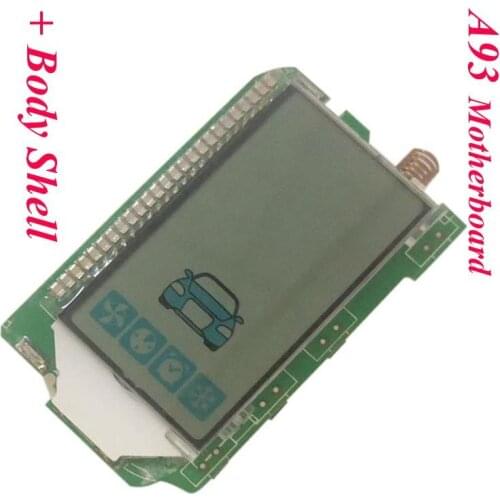 A93 Vertical LCD Remote Control Keychain for Russian StarLine A93 Car Alarm System Key Fob