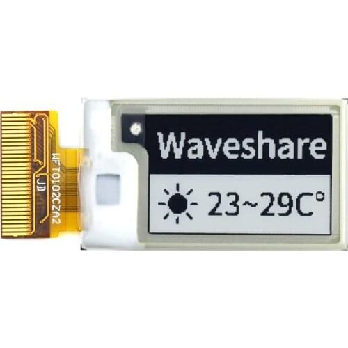 1.02 inch E-Ink Raw Display 128×80 Resolution Black/White Dual-Color, SPI Interface without PCB