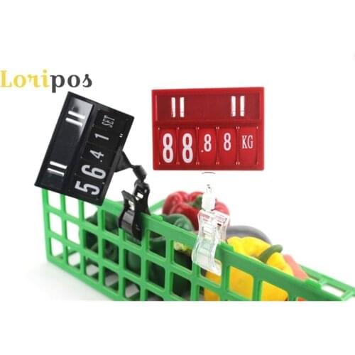 Price Talker POP Promotion Price Sign Display Posted Label Card Plastic Holder Frame Tube Clip Replaceable in Supermarket 10sets