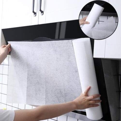 10mx46cm Kitchen Oil Sticker Range Hood Oil Filter Paper Oil-proof Cover Sticker Moisture-proof Transparent Oil-Absorbing Paper