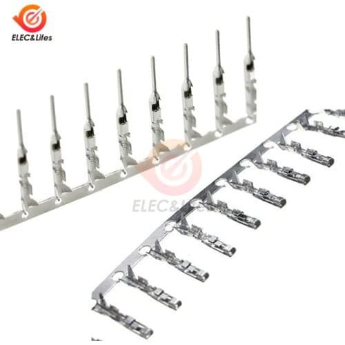 100Pcs/lot 2.54mm Dupont wire Jumper Wire Cable Housing Female/Male Pin Header Connector Terminal