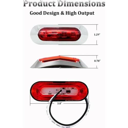 2pcs/set Vehicle LED Boat Navigation Light Deck Waterproof Bow Pontoon Lights 12-24V Red Green Signals Lamps For Truck Trailer