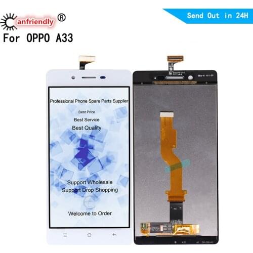 5.0 inch IPS LCD for OPPO A33 LCD display touch panel screen digiziter sensor assembly replacement