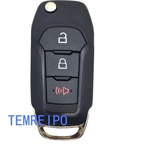 5pcs/lot Smart remote key case 3 button 164-R8111 for Ford Fusion Explorer F-150 F-250 Truck M3N-A2C31243300 car Key shell Remt