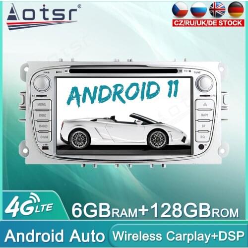 Android 11 128GB Car Radio DVD For FOCUS MONDEO 2009 - 2011 Audio Multimedia Player GPS Navigation Auto Stereo Head Unit Carplay