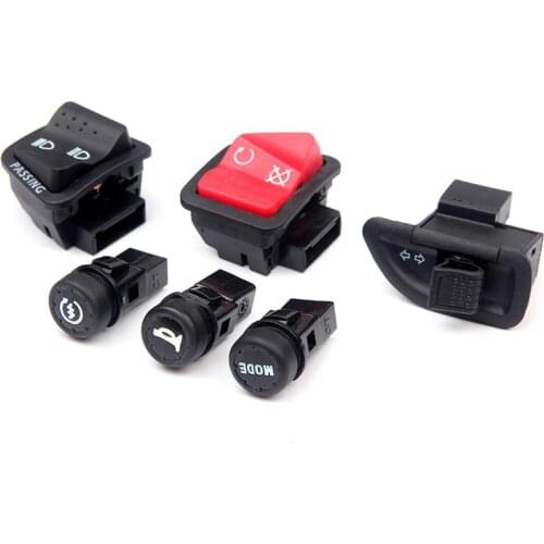 BC7C 6pcs/lot Motorcycle Switches Button Horn Turn Signal High Low Beam Electric Start Buttons Assembly For PIAGGIO fly250