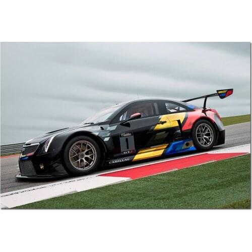 Cadillac ATS V.R Supercar Photo Decorative Posters and Prints Canvas Painting Wall Art Picture For Living Room