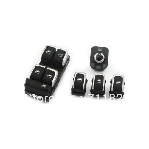 Chrome Interior Switches Combo For Audi A5 Sportback A4 B8
