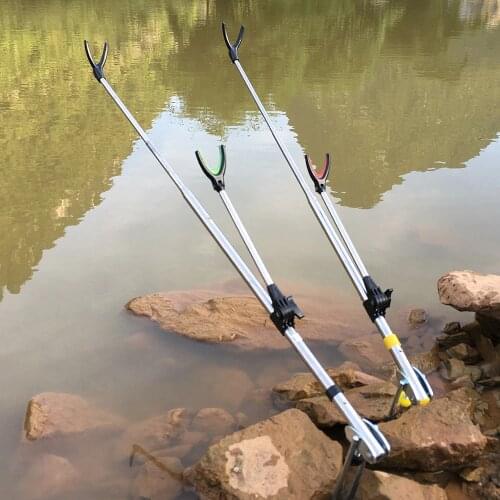 Fish Rod Holder Stand Adjustable Fishing Rods 1.5M 1.7M 2.1M 2.4M Telescoping Fishing Rod Bracket