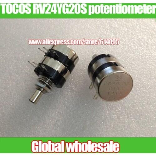 1pcs Japan TOCOS RV24YG20S dual potentiometer / B1K 2K 5K 10k 50K 100K 250K 500K 1M adjustable resistor