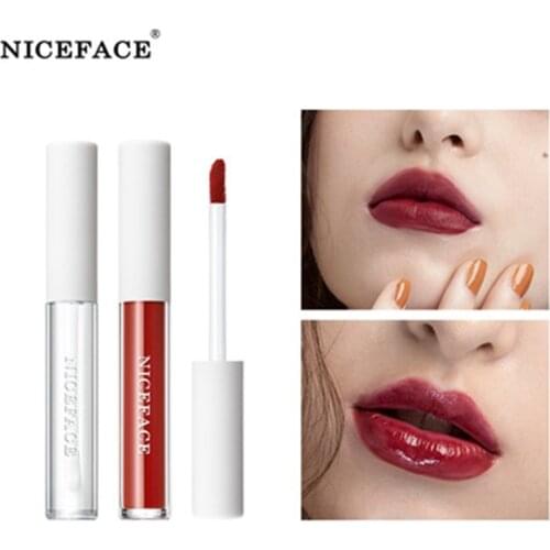 Niceface Sexy Cosmetic Lip Glaze Set with Box Multi Colors Fashion Lip Enhancer Waterproof Long Lasting Lipstick Monthers Gift