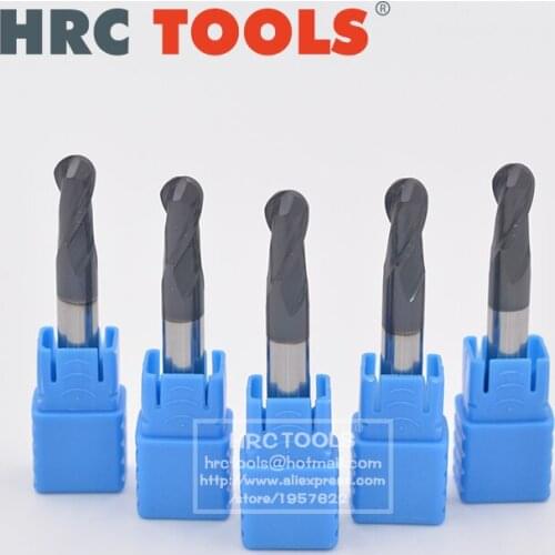 C6-R1.75x7Hx4Dx50L 4mm Shank Radius 1.75mm Tungsten Carbide End Mill CNC Engraving router Cutter Drill HRC45