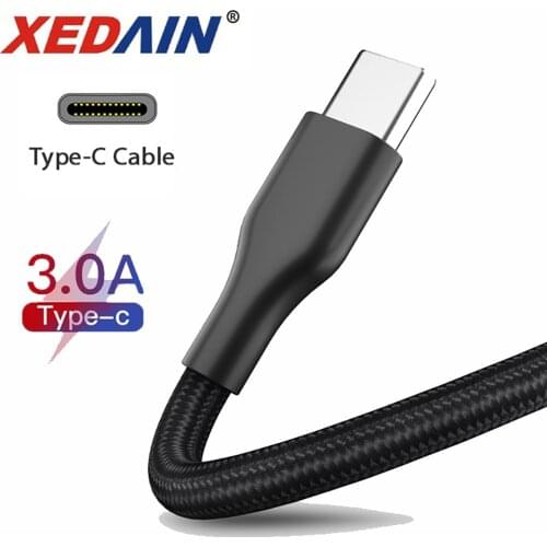 Good 3A USB Type C Cable for Samsung Galaxy S10 Lite Oneplus 8 Pro Xiaomi Redmi Note 8 Mi 9 Fast Charging Data Sync Phone Cable