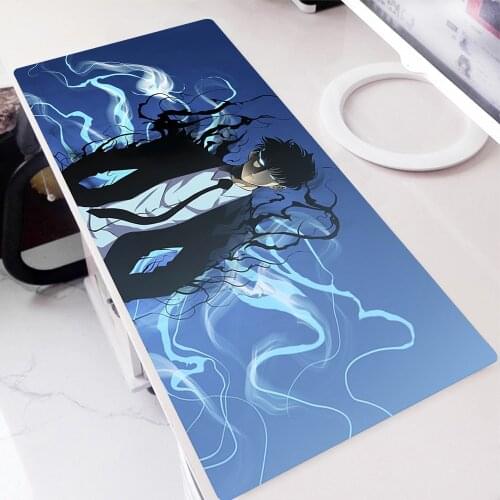 Mouse Pad Solo Leveling 3d Big Mousepepad Table Pads Pc Non-slip Hot Speed Gaming Desk Gamer Computer Mausepad Carpet Cute Mat