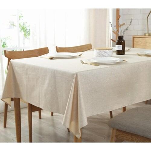 Linen Table Cloth Japan Style Simple Cotton Dining Table Rectangle Washable Cover Protector Nordic tapete скатерть на стол