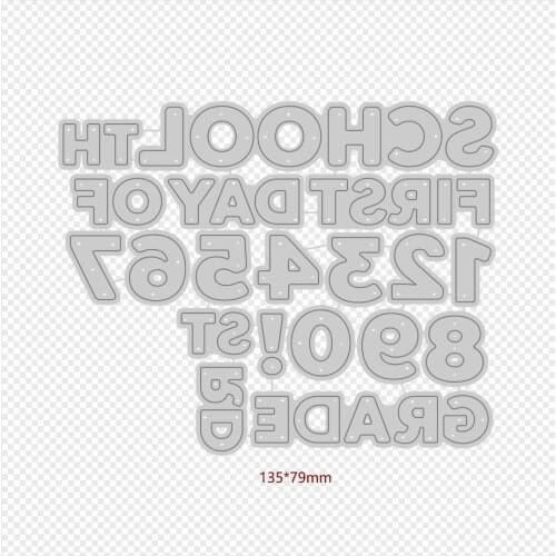 Metal cutting dies cut die First Day of School mold card Scrapbook paper craft knife mould blade punch stencils