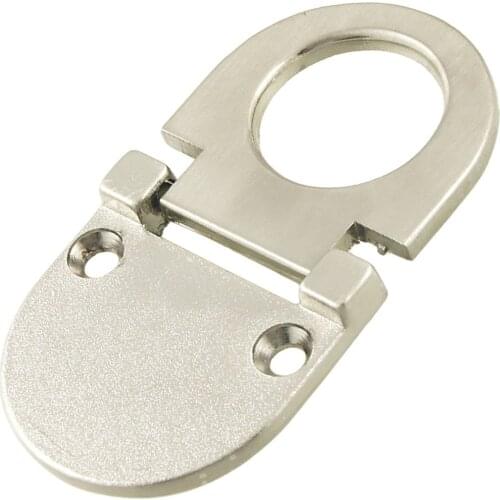 Cupboard Drawer Metal Flush Mount Pull Ring Handle Silver Tone SODIAL