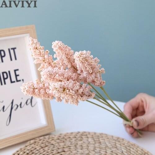 Mini Artificial cereal flower millet garden millet fake wheat spike personality DIY home decor wedding props foam flowers
