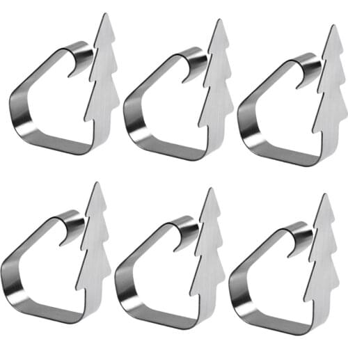 Set Of 6 Stainless Steel Tablecloth, Tablecloth Clip Anti-Slip Fasten Tablecloth Table 21x15x4cm