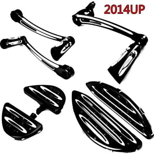 Shallow Cut Floorboards&Shift Lever&Brake Shift For Harley Touring Street Glide FLHX FLHR 2014 2015 2016 2017
