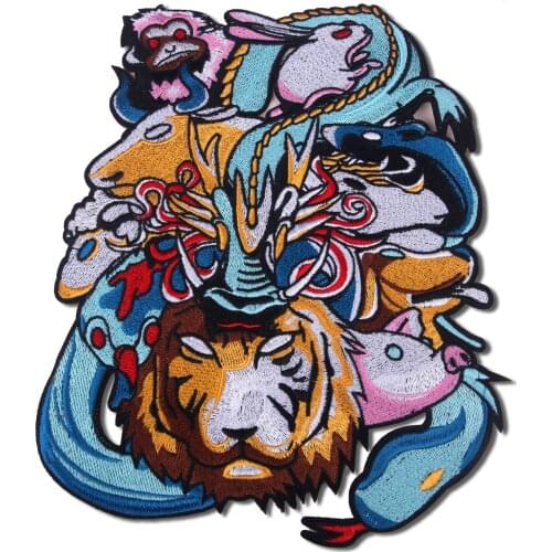 Cartoon Sew-on Animal Chinese Zodiac Patches Cloth Embroidery Cloth Subsidize Clothes Jeans Use Hole Clothing Accessories