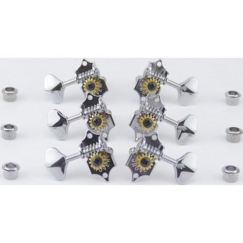 Original Genuine Vintage Guitar Machine Heads Tuners Chrome