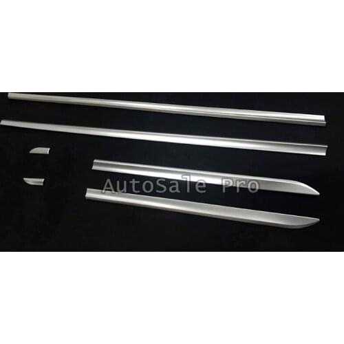 Only Fit For European Car Model) Side Panel Door Body Molding Trim Protector 6pcs ABS Matte For Porsche Cayenne 2018 2019