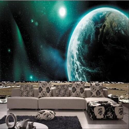 Custom Size Photo Cosmic sky 3D ceiling wallpaper KTV bar restaurant ceiling mural living room TV background wallpaper